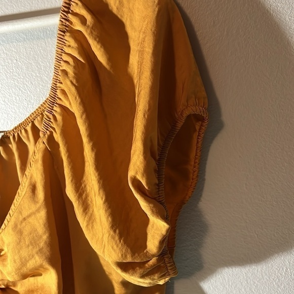 Pink Rose - BOHO Mustard blouse lightweight size L - Picture 5 of 9